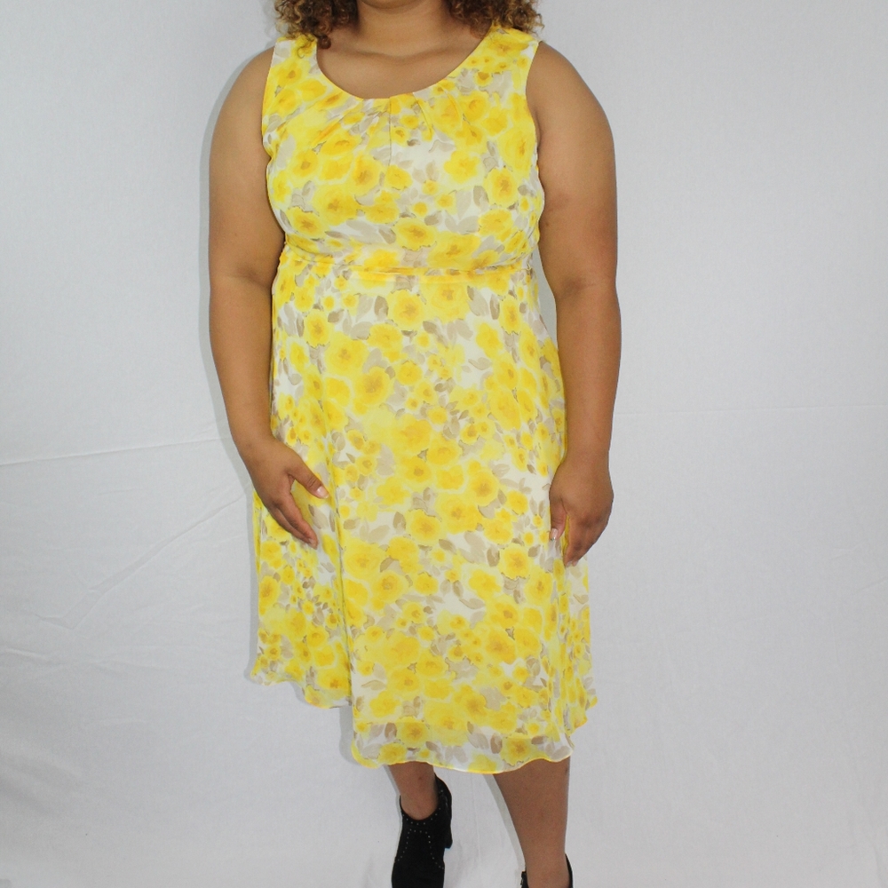 R&K Yellow Flower Dress